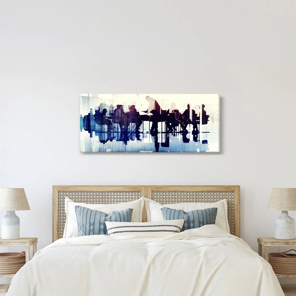 A zenészek képe (120x50 cm)