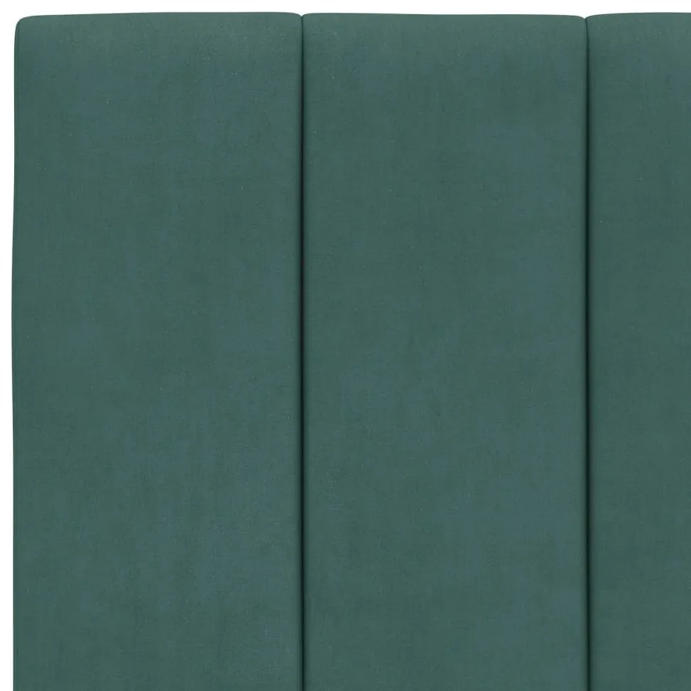 sötétzöld bársony ágykeret matrac nélkül Hanko 90x190 cm