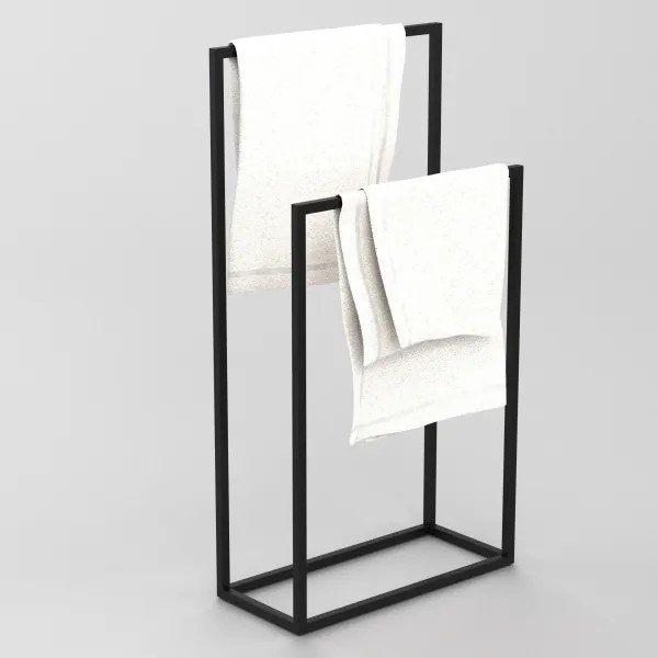 Törölközőtartó 85x45 cm fekete