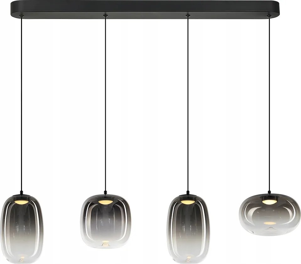 Függőlámpa Vaso Smoked 15W