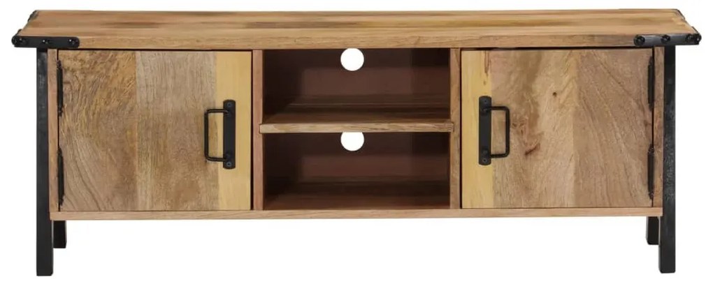 tömör mangófa TV-szekrény 110x35x40 cm