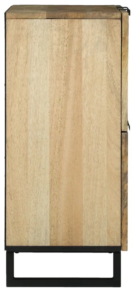 Oldalszekrény 60 x 33.5 x 75 cm - Tömör mangóból és őszi fából készült
