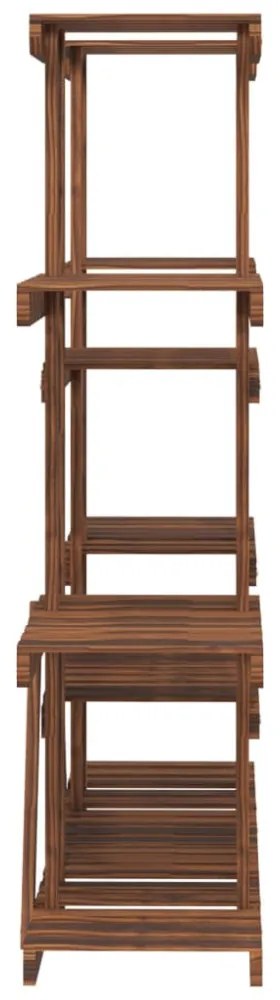 tömör fenyőfa virágtartó állvány 110 x 25 x 110,5 cm
