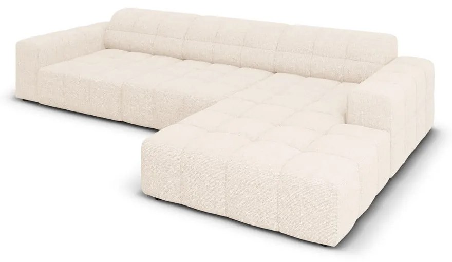 Krémszínű sarokkanapé (jobb oldali) Chicago – Cosmopolitan Design