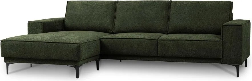 Zöld zsenília sarokkanapé (bal oldali-heverő résszel) Copenhagen – Scandic