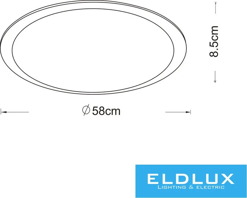 UNIVERSO mennyezeti lámpa 48w 3840lm CCT ∅580×85mm fehér