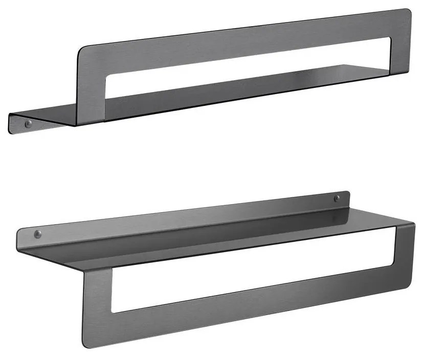 Gedy - CLEO 50 cm-es törölközőtartós polc metál szürke