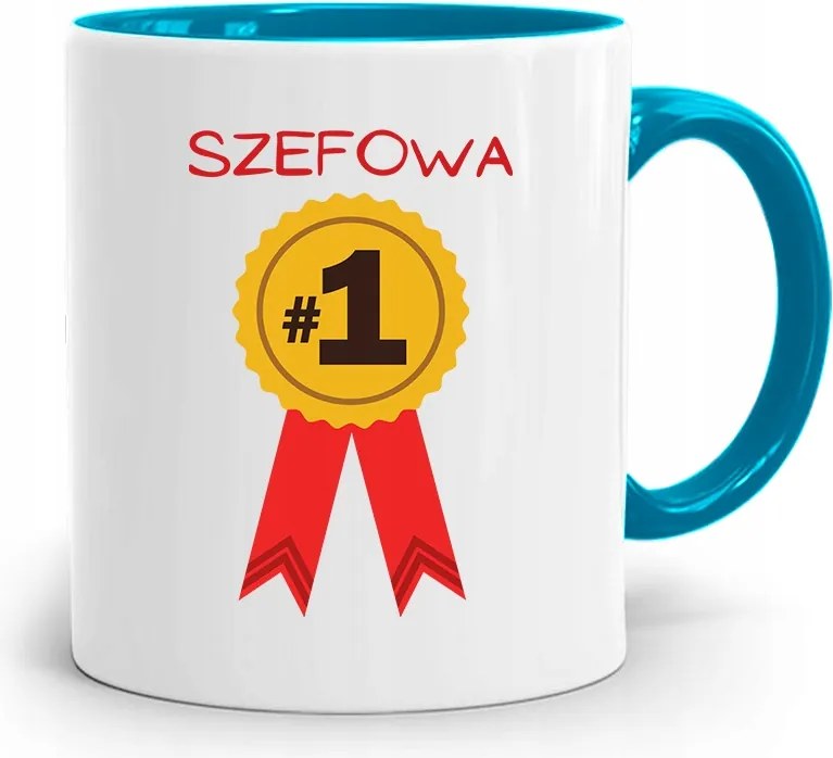 Kék Bögre A Főnöknek Első Számú, fényképes nyomattal