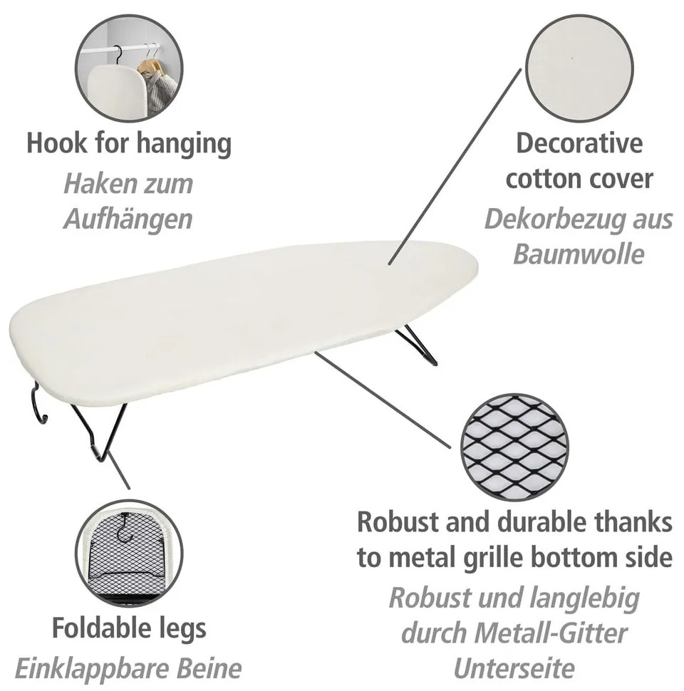 Asztali vasalódeszka 77x31 cm Leona – Wenko