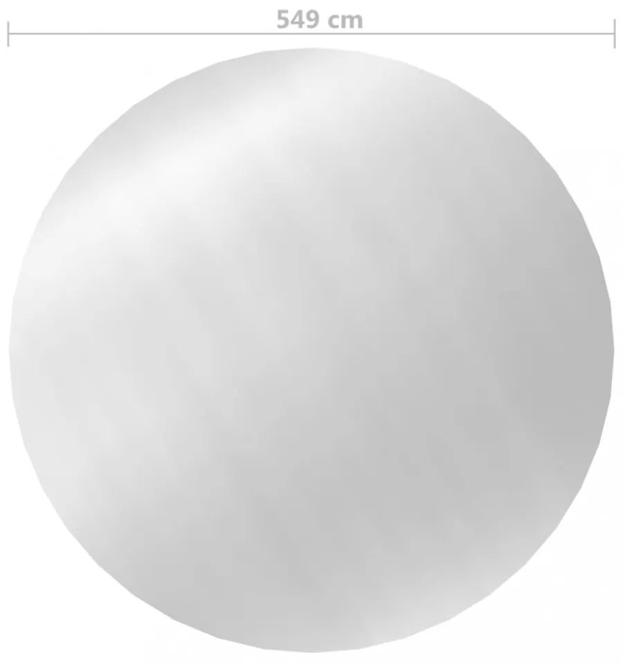 ezüst polietilén medencetakaró 549 cm