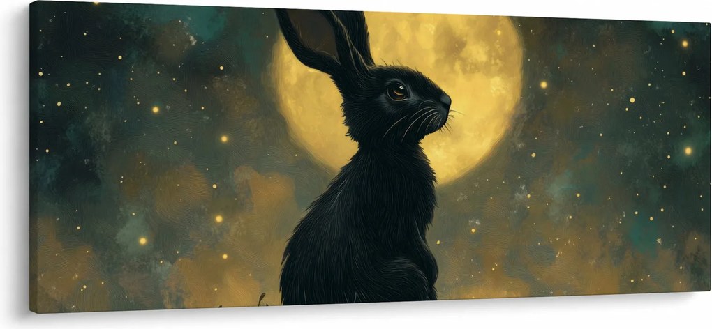 Kép - Nyúl és hold (120x50 cm)