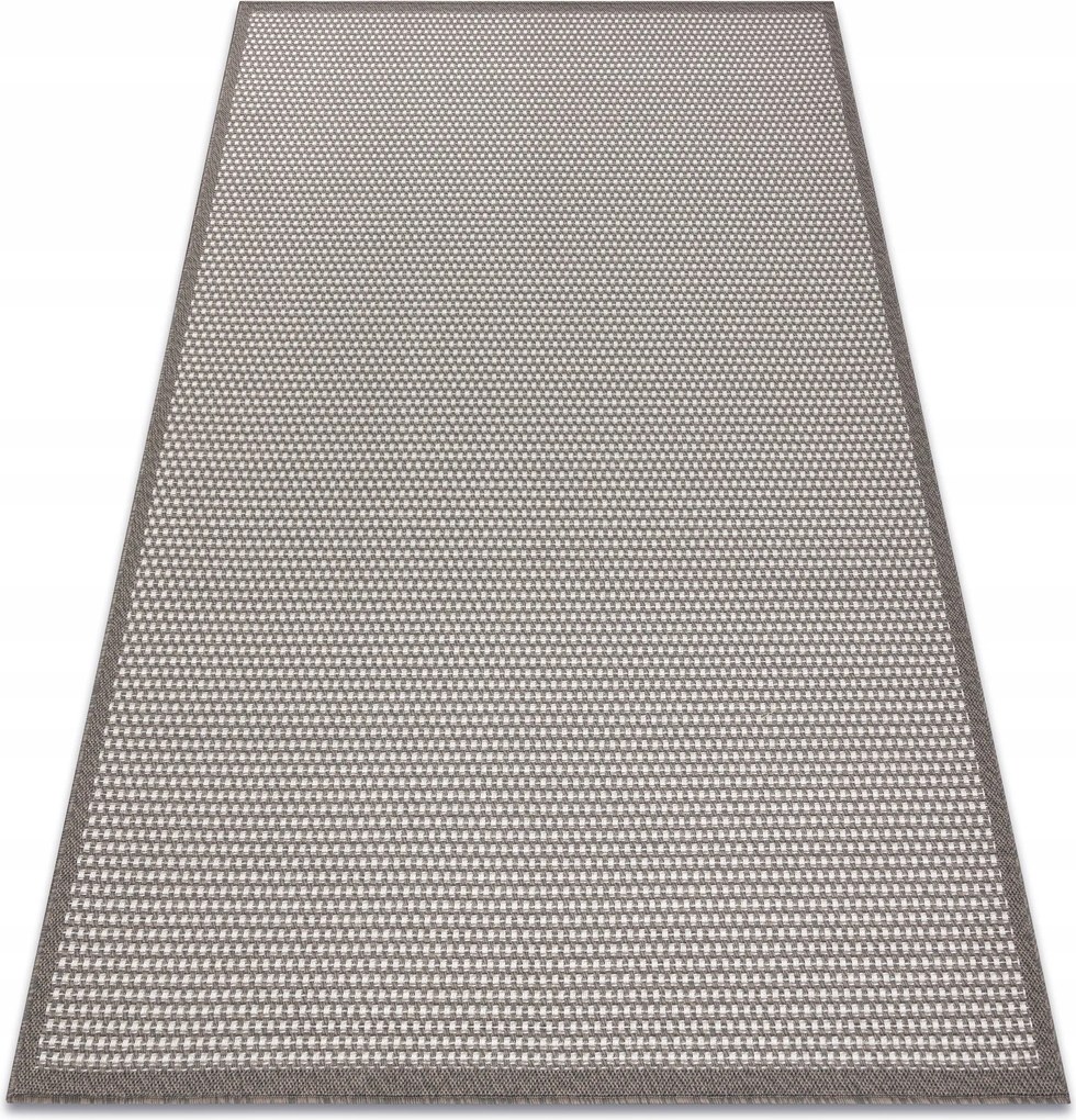 Juta Lapos Szövésű Szőnyeg 160x220 cm Keret bézs #D429