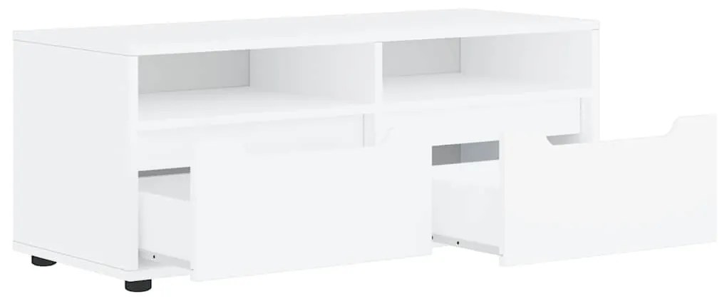 VISNES fehér szerelt fa TV-szekrény 100x40x38 cm