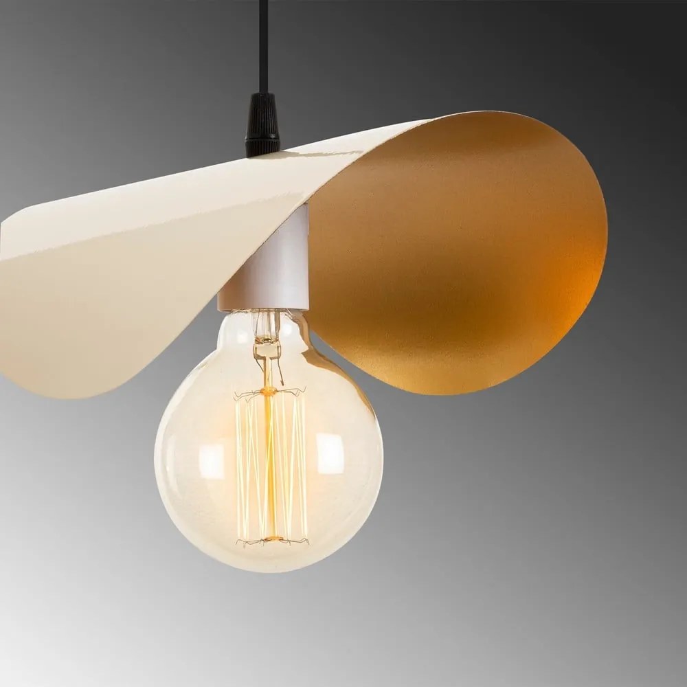 Fehér-aranyszínű függőlámpa Sivani – Opviq lights