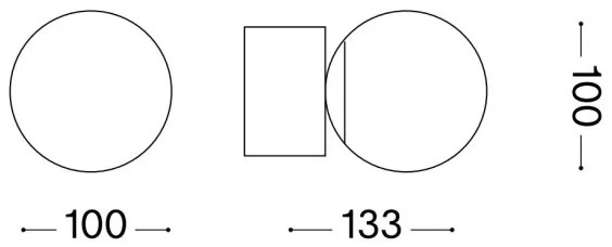 Ideal Lux - LED fali lámpa PERLAGE 1xG9/3W/230V arany/fehér