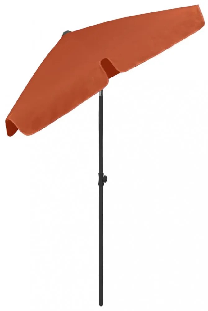 terrakotta strandnapernyő 180 x 120 cm