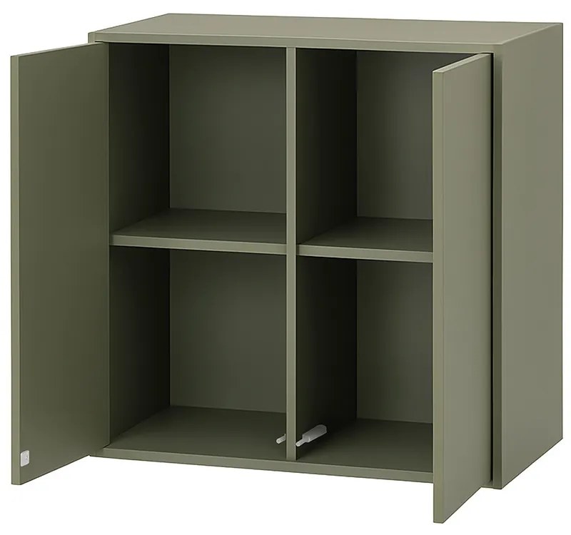 Boxie 2 ajtós fali szekrény 80x80x37 cm zöld