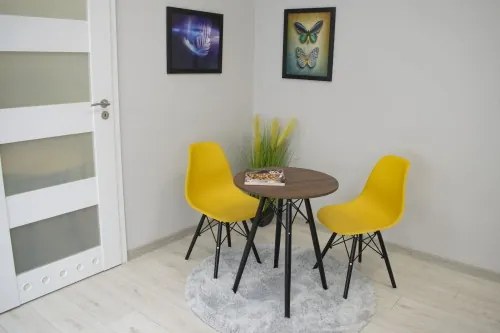 Kör asztal ANELLO Dark Ash 60cm