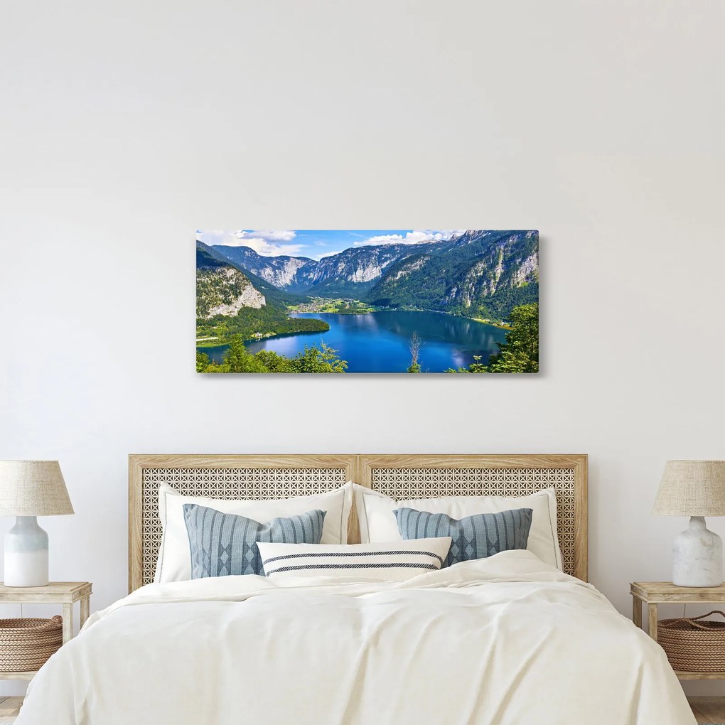 Kép - Hallstatt tó, Hallstatt, Austria (120x50 cm)