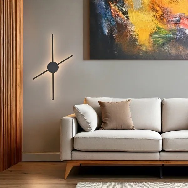 Brilagi - LED Fali lámpa LUGO QUATTRO LED/16W/230V fekete