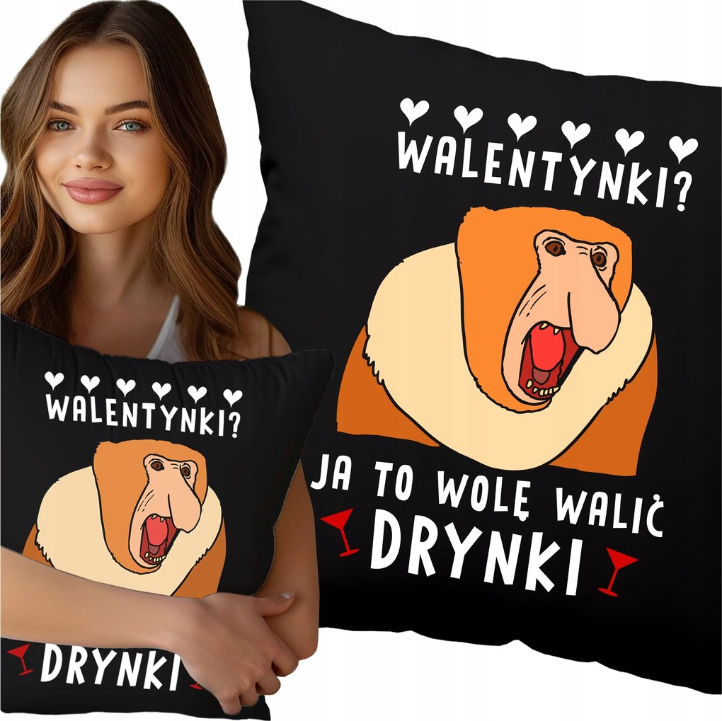 Párna Orrszarvú Majom Orrszarvú Italok Süllyesztett Valentin Nap Vicces