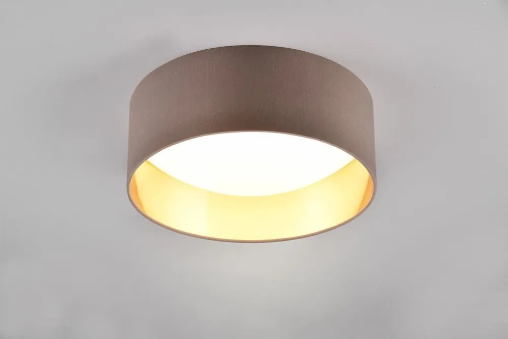 Világosbarna LED mennyezeti lámpa ø 30 cm Locarno – Reality