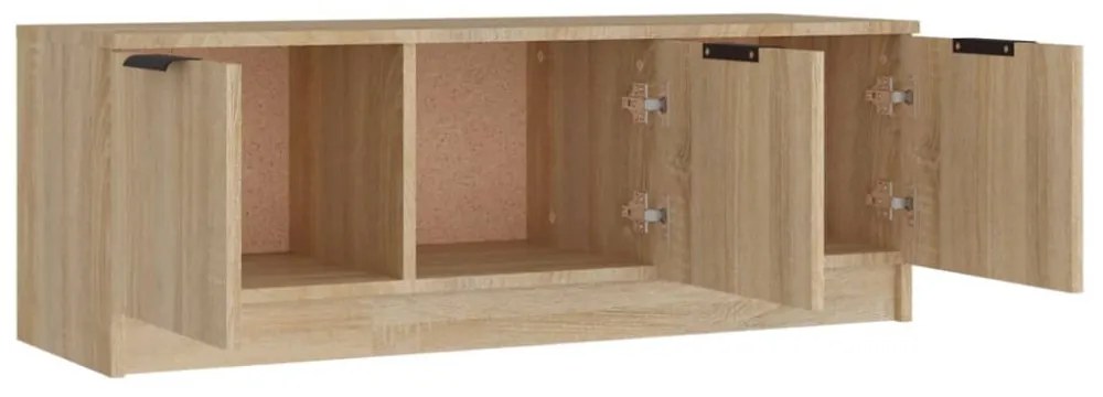 sonoma tölgy színű szerelt fa TV-szekrény 102 x 35 x 36,5 cm