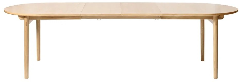 Bővíthető étkezőasztal tölgyfa dekorral 100x190 cm Carno – Unique Furniture