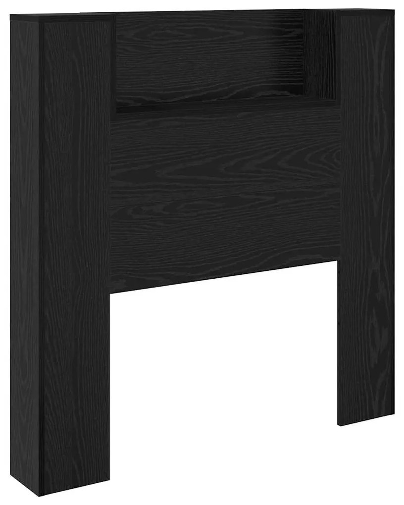 Fejtámla polcokkal Fekete tölgy 100 x 15 x 103,5 cm Faanyag