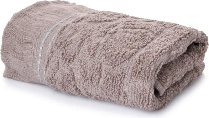 Textured 6 részes pamut kéztörlő szett 30 × 50 cm, mink