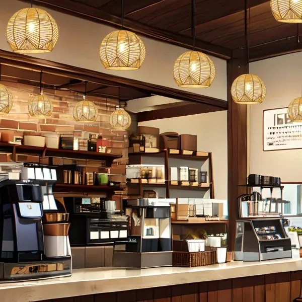 Immax 08258L - Csillár zsinóron PELO 1xE27/40W/230V átm. 30 cm rattan