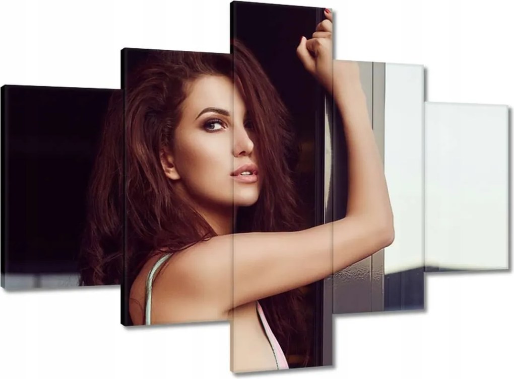 Vászonkép 100x70 Rózsaszín monokini jelmez