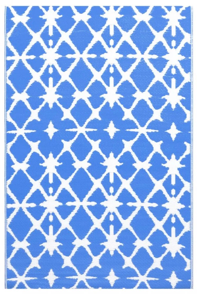 kültéri szőnyeg ARAKIL kék-fehér 80x150 cm PP