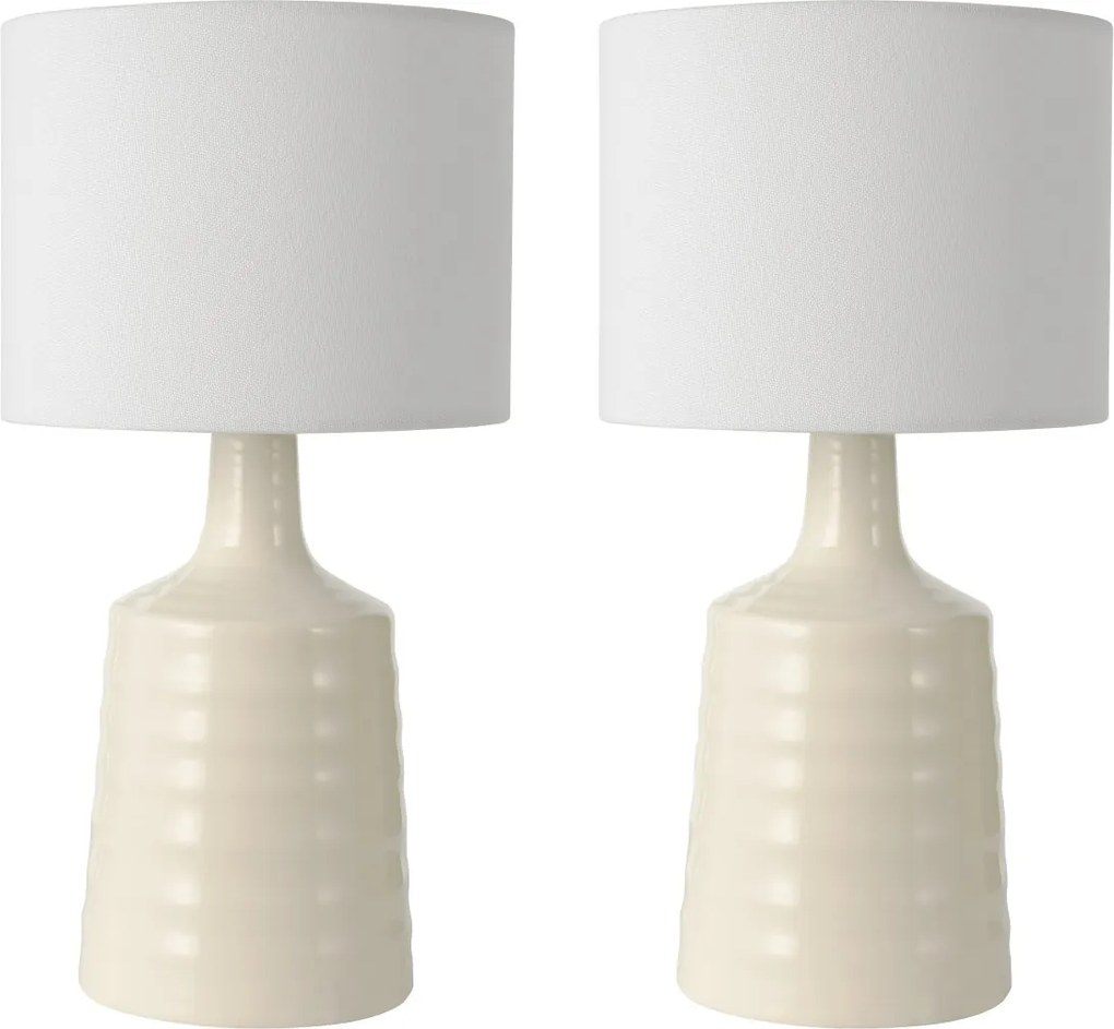 Dar Lighting modern skandináv asztali lámpa inci krém darinc4033