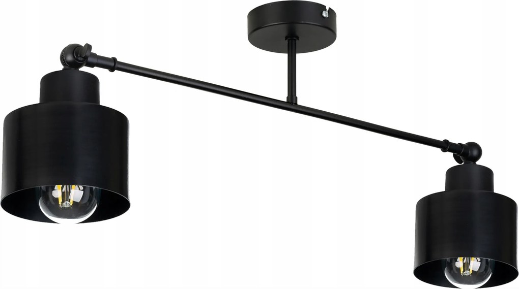 Mennyezeti lámpa csillár állítható fali lámpa Loft mozgás 2x E27 fém