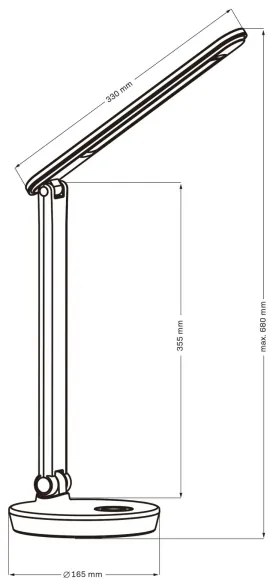 LED RGBW Dimmelhető érintős asztali lámpa NEPTUN LED/7W/230V fehér