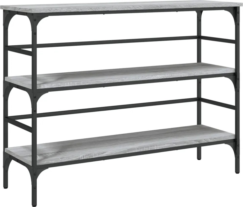 vidaXL szürke sonoma színű szerelt fa tálalóasztal 100x32x75 cm