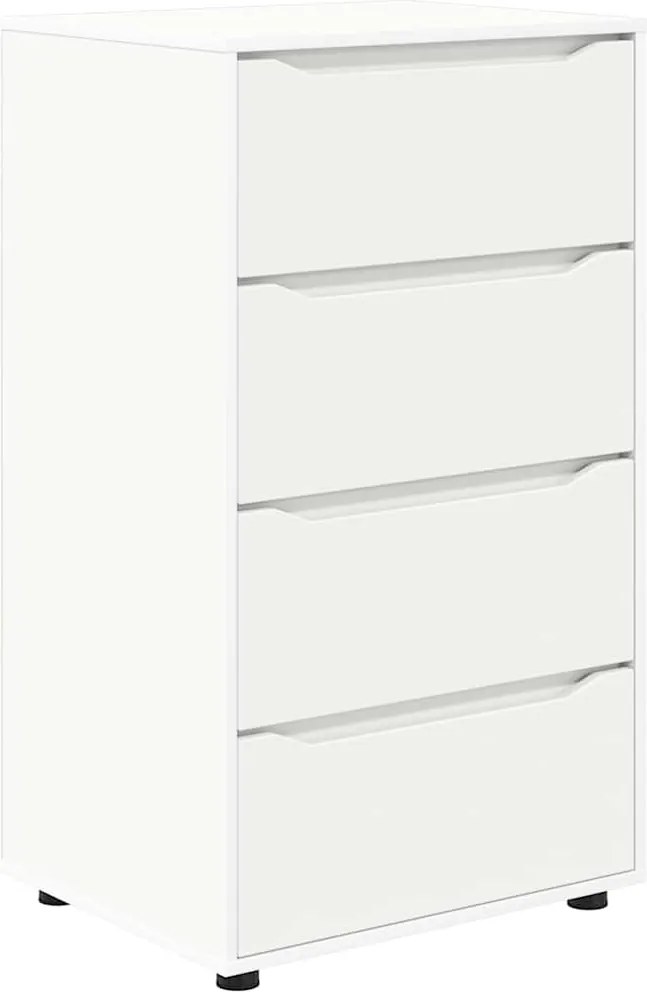 vidaXL Tároló szekrények 2 pcs Fehér 60 x 48 x 105 cm Faanyag