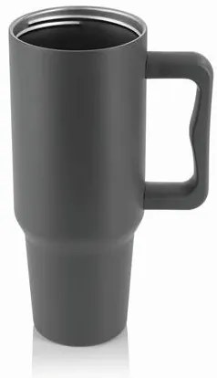 Termoszbögre, 1,2 l, szívószállal, füllel, szürke (KHKE678)