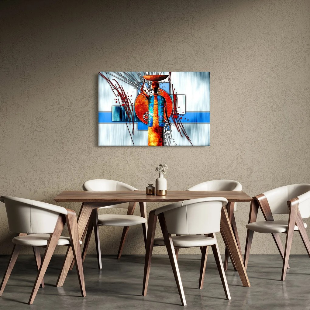 Egy ősi ember képének festménye (90x60 cm)
