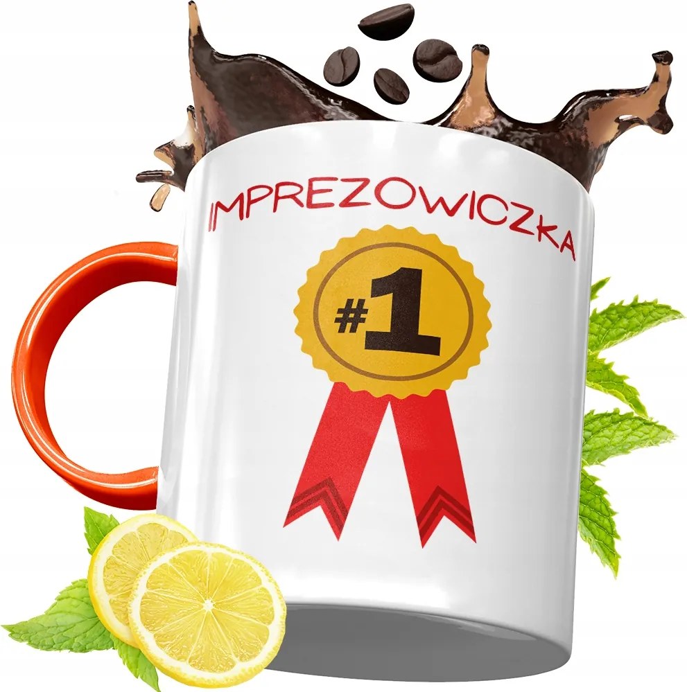 Narancssárga Bögre Party Ajándék fényképes nyomtatással