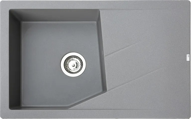 Linea Plus Metalac 372993 Gránit Mosogatótálca - Extra mély, Csepegtetőtálcás, Grafit