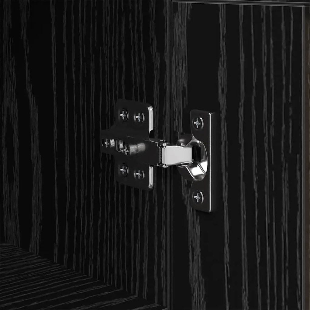 Széf Fekete tölgy 34,5 x 34 x 90 cm Műszaki fa és vas