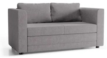 Kárpitozott, kihúzható kétszemélyes karfás kanapé LAYLA szürke