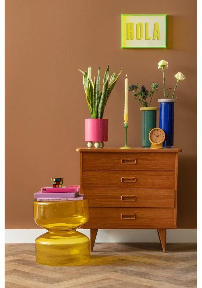 Sötétzöld üveg váza (magasság 27,5 cm) Plegado – PT LIVING