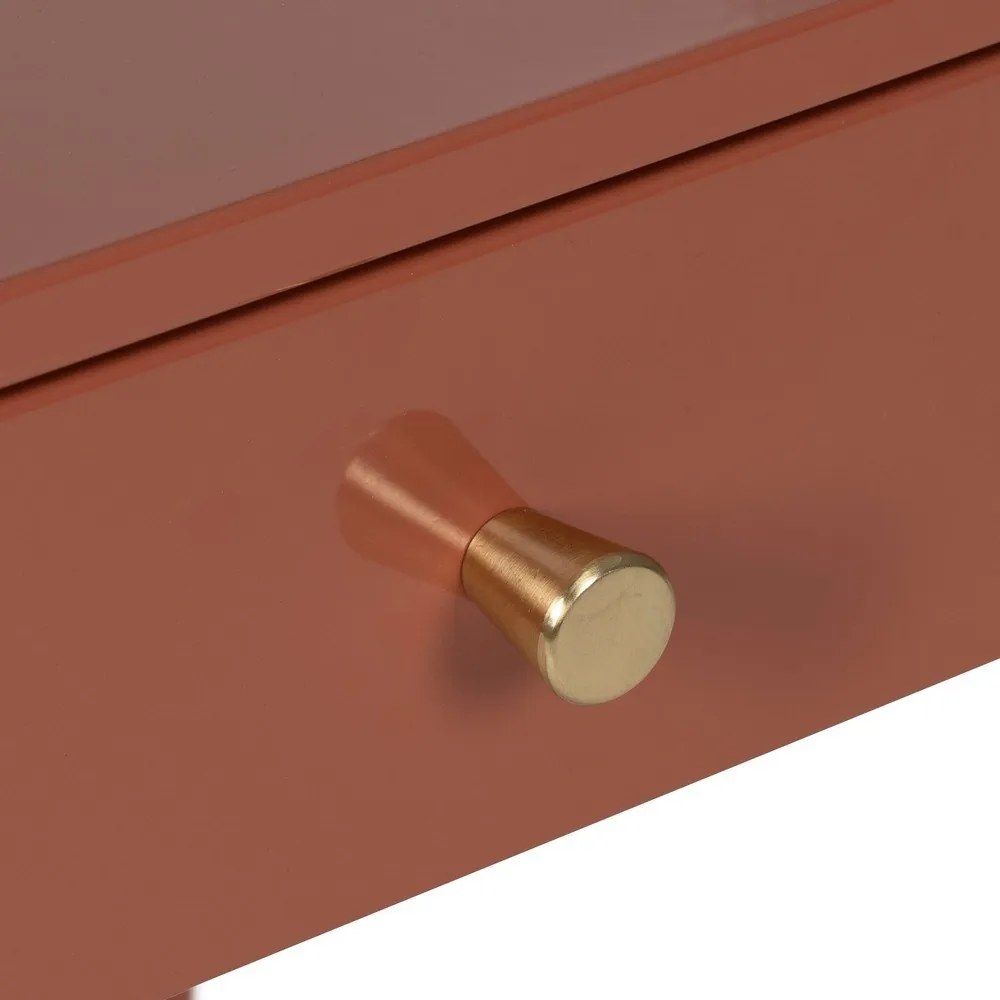 Terrakotta színű éjjeliszekrény Nara – Ixia