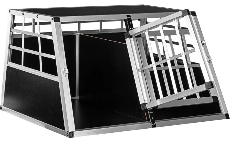 PETSTUFF® Kutyaszállító box L 89 × 69 × 50 cm MDF ALU 90°
