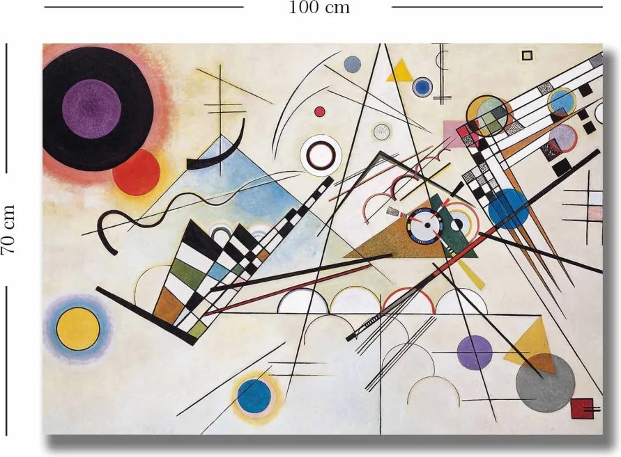 70100KANDINSKY006 Kandinsky vászonkép, 70 x 100 cm