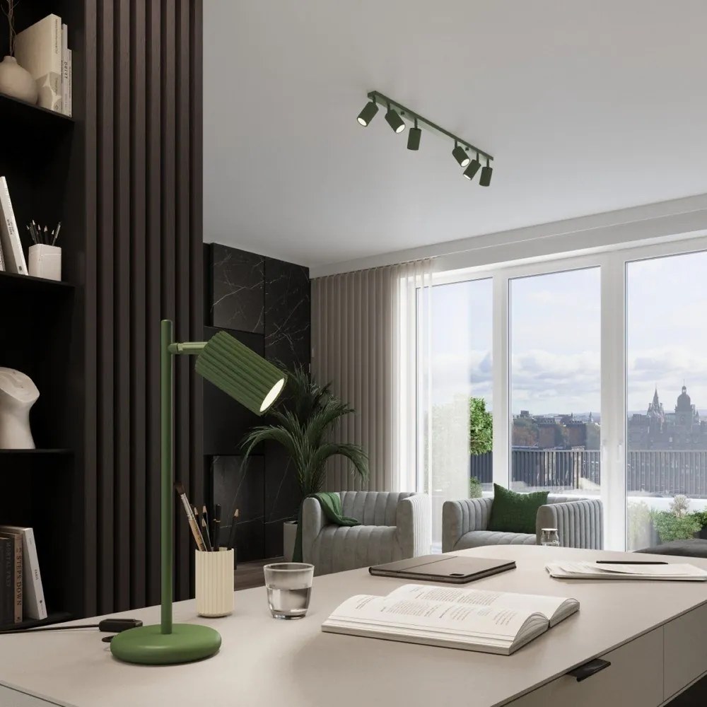 Zöld spotlámpa 6,5x81 cm Gleam – Sollux