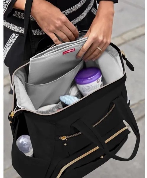 Skip Hop - MAINFRAME pelenkázó hátizsák babakocsihoz, fekete